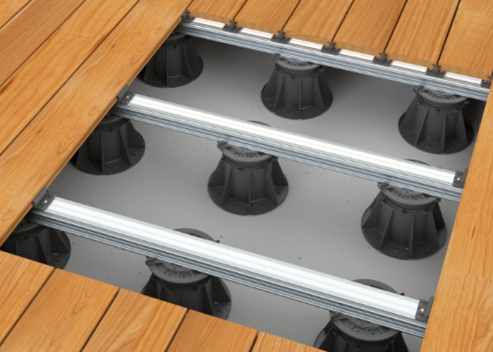 Aluminium Substructure for Decks by Elmich