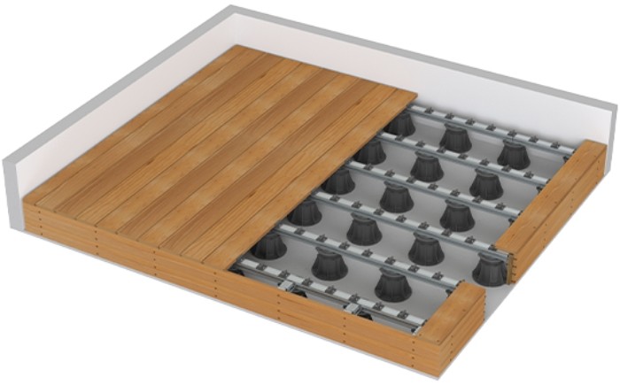 Aluminium Substructure for Decks by Elmich