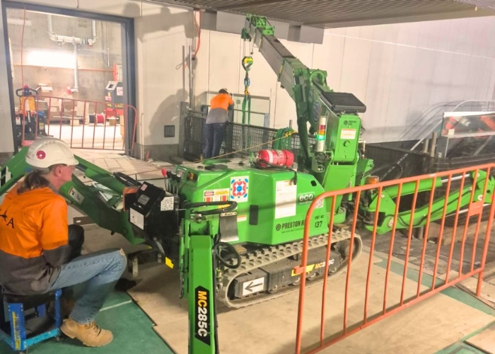 Electric Mini Crane for Tight Spaces by Preston Hire