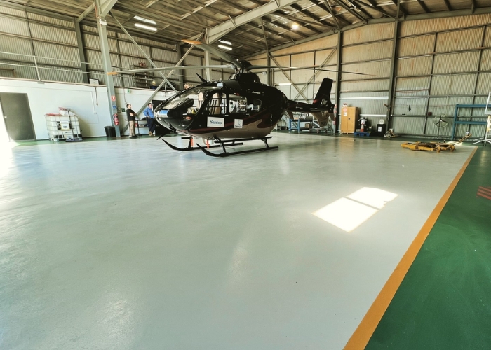 Epoxy Flooring for Hangars by Poly-Tech