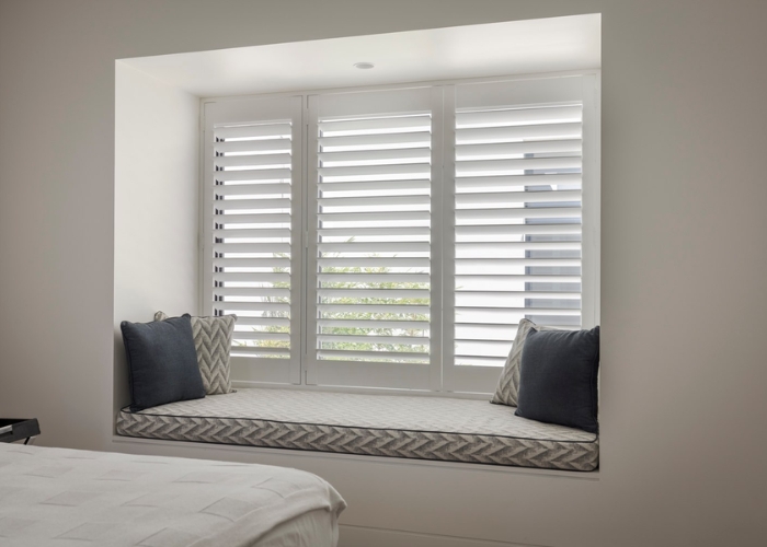 Plantation Shutters for Bay Windows by Solis