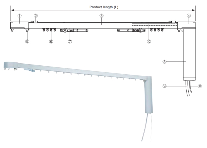 Quiet Motorised Curtain Track for Homes by TOSO Australia